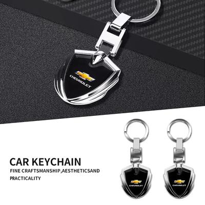 Knuz4 3D Metal Car Styling Keychain Key Chain Rings Pendant Accessories for Captiva Colorado Cruze Spark Malibu Trax Aveo