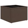 VidaXL 7-piece Garden Sofa Set with Brown Cushions Poly Rattan 3346608