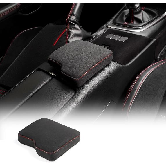 

KUNGKIC for MT Toyota GR86 Subaru BRZ 2022 2023 2024 2025 Soft Armrest Pillow Auto Center Console Cushion Pad Automotive Interior Accessories 9002 Red Line