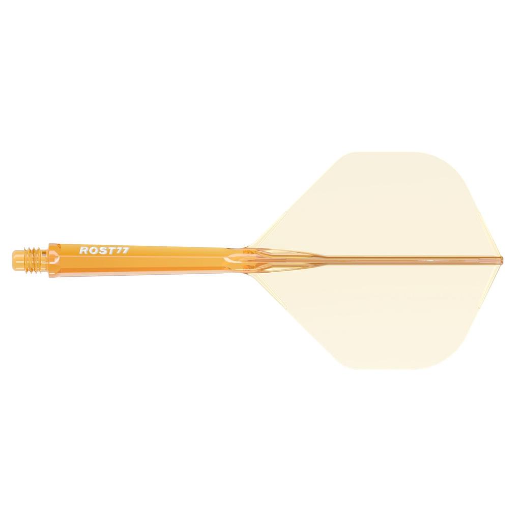 Cuesoul ROST 77 Integrated Flight Big Standard 3pcs Clear Orange White Logo L Size CS-77-DB9T-L