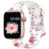 Compatible Apple iWatch S10 Colorful Pattern Silicone Sports Strap - Transparent Design