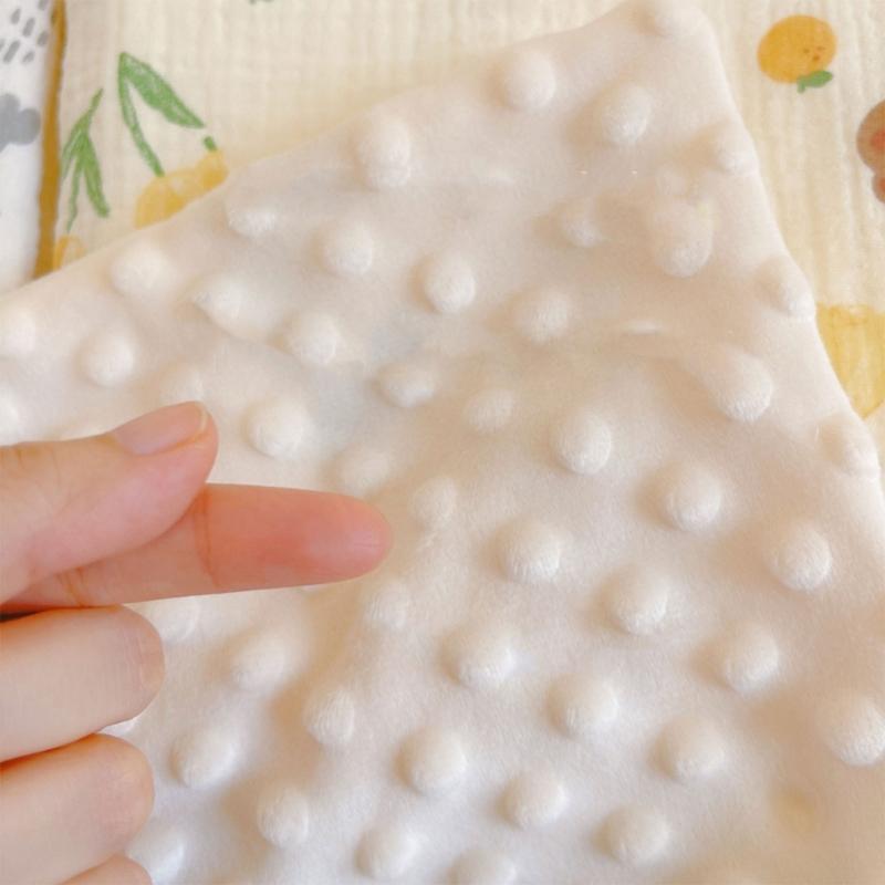 Baby Blanket for Soothing Relaxing Cotton Baby Comforter Calming Dotted Design Blanket for Newborns Cotton Swaddles Wrap
