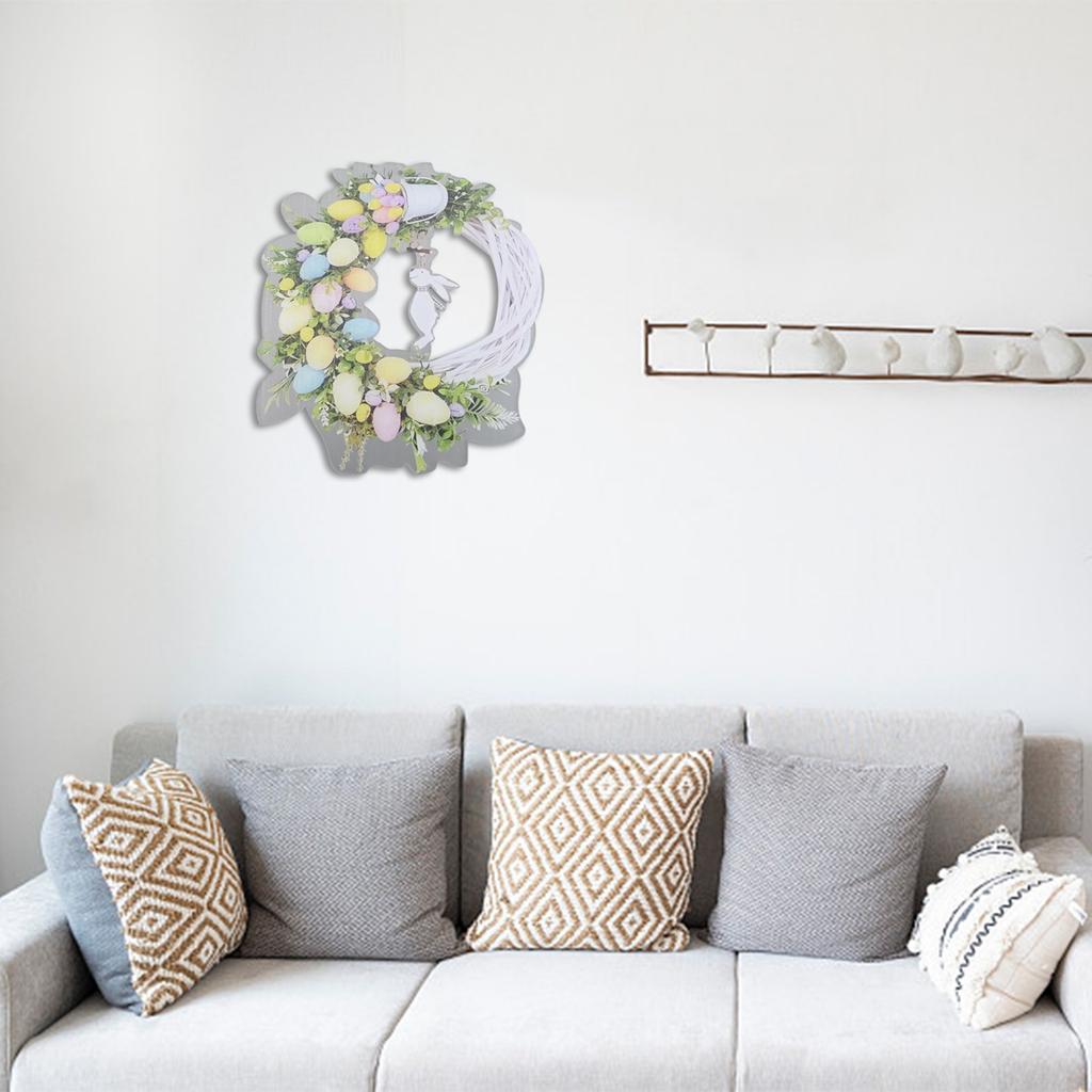 Seasonal Acrylic Wreath Eye Catching Flower Decoration for Homes During Easter
