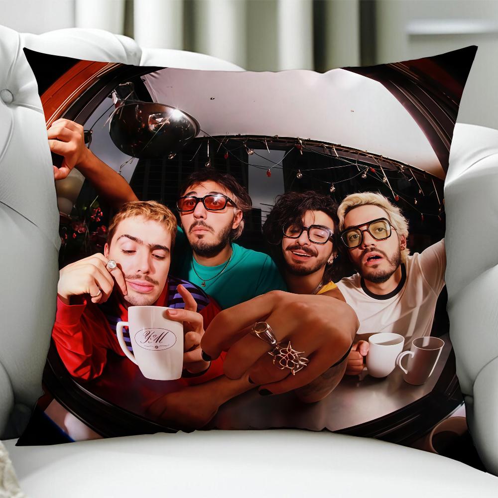 Band MMorat Cushion Cover Birthday Anniversary Gifts Double Sided Printed Zipper Cushion Cover Soft Skin Bedding