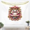 Christmas Nutcracker Tapestry for Bedroom Aesthetic Botanica Garden Wall Tapestry Aesthetic  Soldier Royal Guarder Tapestries