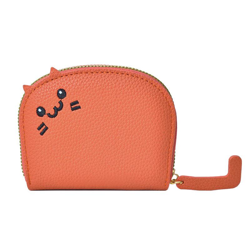 

New Cat Card Bag Ladies Small Network Celebrity Cute Multi-Card Advanced Cartoon Coin Purse Is Cute оранжевый