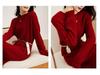 Elegant Red Knit Dress - New Year Winter Style