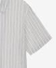 MINDBRIDGE [Couture] Crinkle Stripe Semi-Overfit Short Sleeve Shirt Myws3174