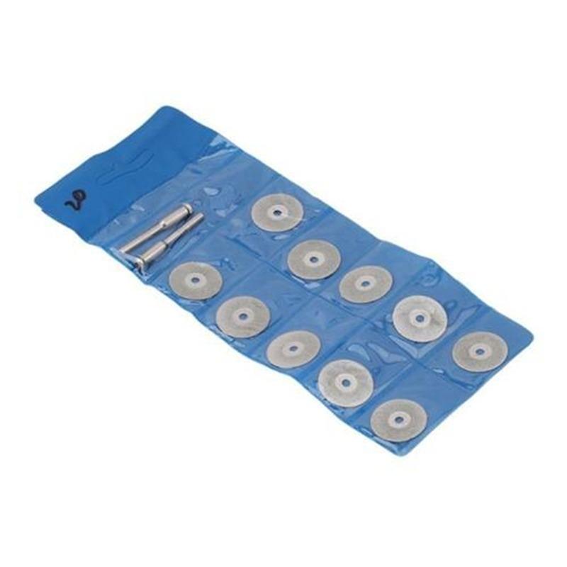 

10 шт. 16-30 мм мини-острый с отверстием алмазный отрезной вращающийся инструмент режущие диски DIY инструменты аксессуары для Dremel 2 шт. стержень