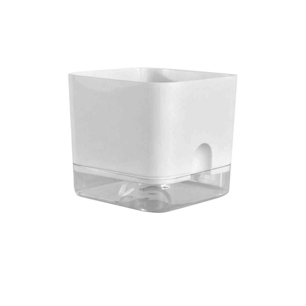 Square Shape Self Watering Plant Pots 2-Layer Design Drainage Hole Flower Planters Plastic Patchwork Lazy Flowerpot Indoor