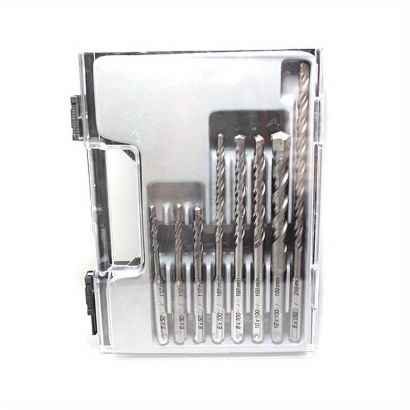 8-teiliges Schlagbohrer-Bit-Set 3/16" 1/4" 5/16" 3/8" und 1/2" SDS-Bohrer für Mauerwerk Betonblock Ziegelstein Stein Schlagbohren