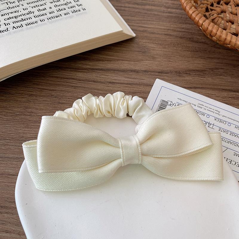 Bow hair rope, headband 2025 hair band, rubber band, women's hair tie, high elastic and durable headgear.