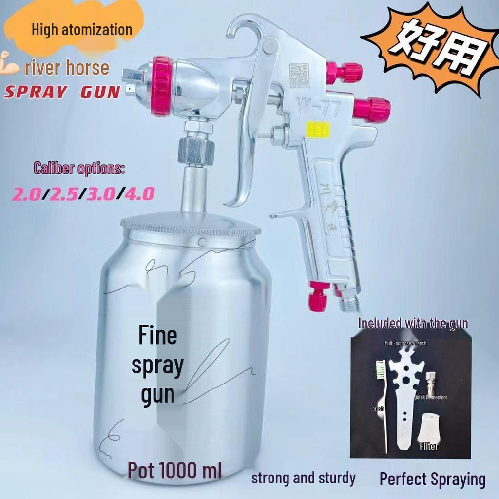 W-71/75/77 High Atomization Pneumatic Spray Gun for Furniture, Wood, and Car Paint.