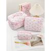 Simple Fresh Makeup Bag Large Capacity Multifunctional Cosmetic Storage Bag Portable Travel Toiletry Pouch for Cosmetics Brushes Toiletries Daily Use