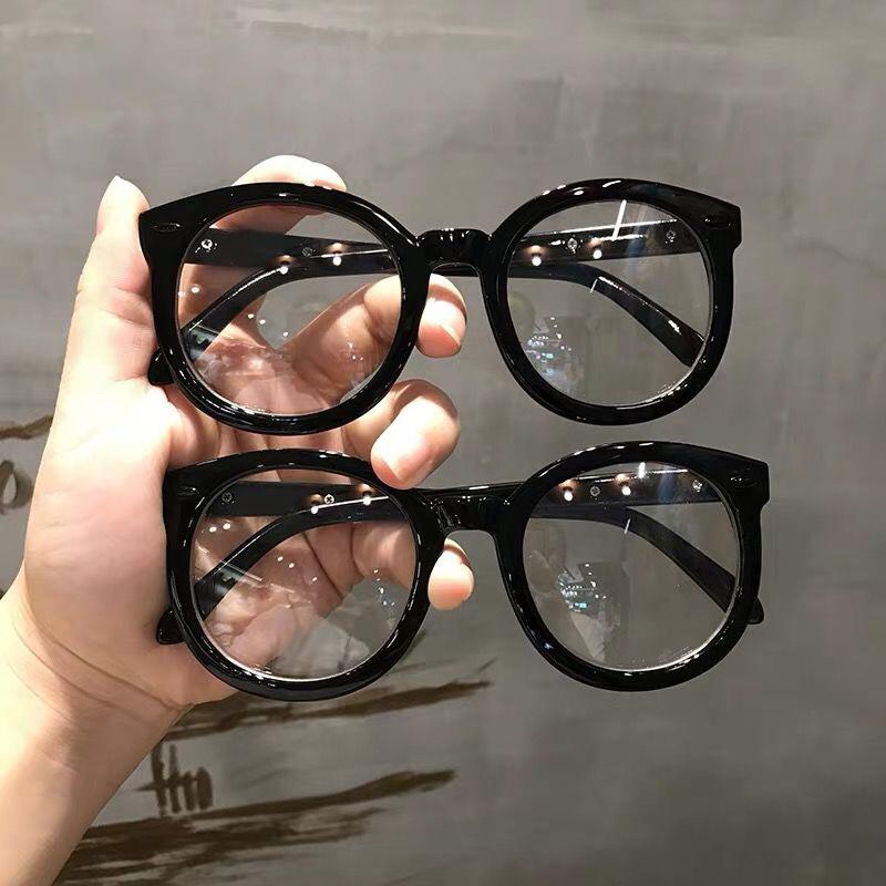 Vintage 0~-6.0 Black Round Myopia Glasses for Men Women Optical Frame Plastic AC Lens Computer Diopter Glasses