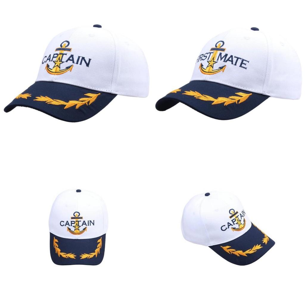 Buchstabe Marineblau Bestickte Captain Baseballkappe Sommer Outdoor Reise Sporthut