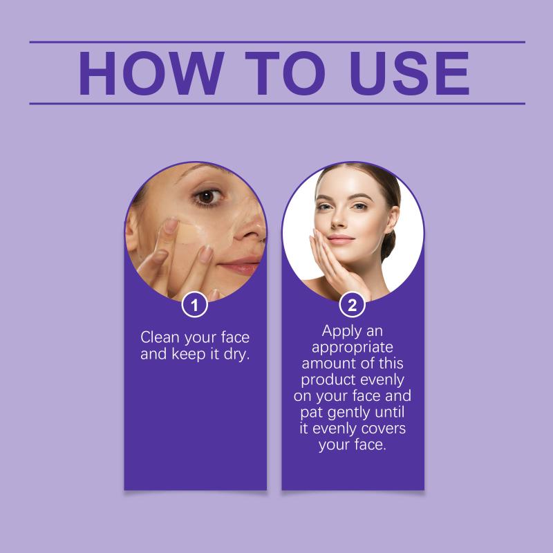 Natural-Colored Moisturizing Foundation Cream Coverage Makeup Base Foundation Waterproof Long Wearing Concealer Makeup
