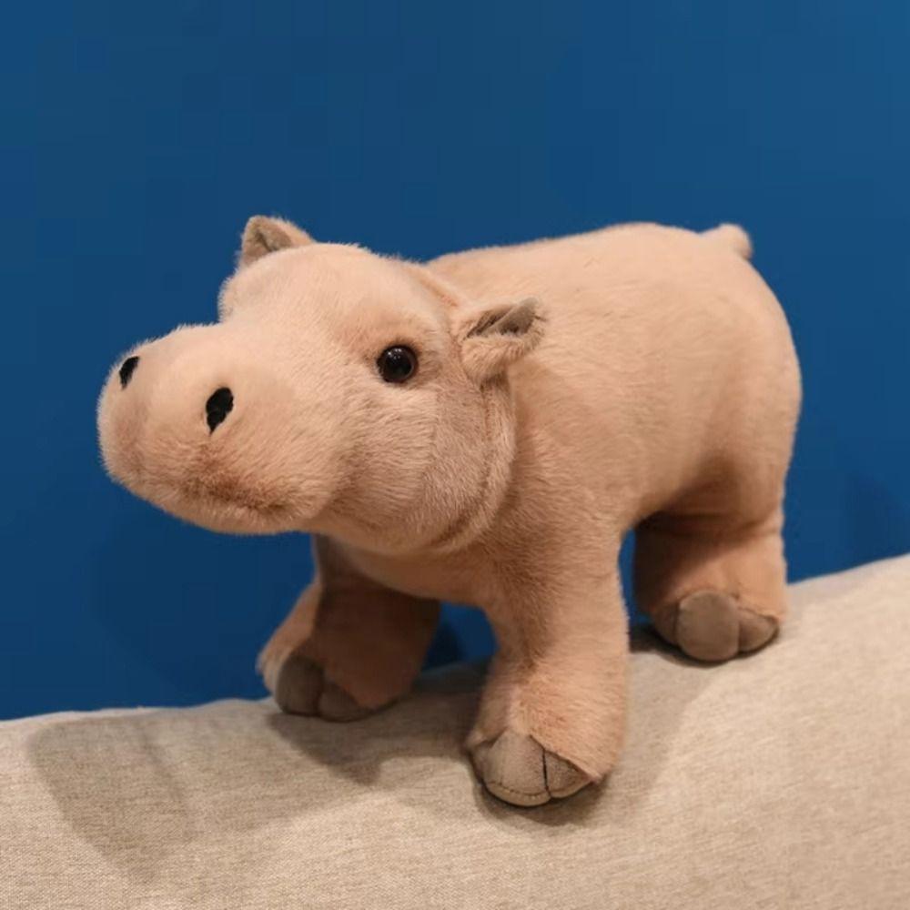 Forest Animal Hippopotamus Handmade Doll Cartoon Hippo Doll Plush Toy  Christmas Gift
