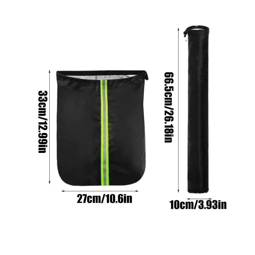 Windshield Wiper Cover Set Frost Barrier All-Weather Protector Side Mirror and Windshield Wiper Snow Cover for Outdoor Parking чёрный