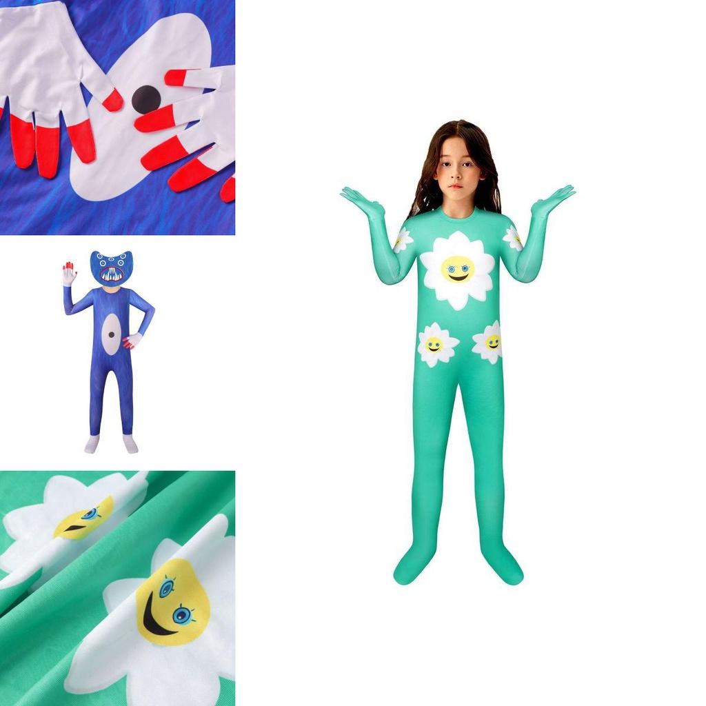 Authentic Poppy Playtime Huggy Wuggy Cosplay Costume For Kids Halloween Outfit Xmas