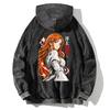 Inoue Orihime BLEACH Manga Graphic Hoodie Vintage Washed Oversized Streetwear Fall 2026 Fashion Men Women 100% Cotton Hooded Top