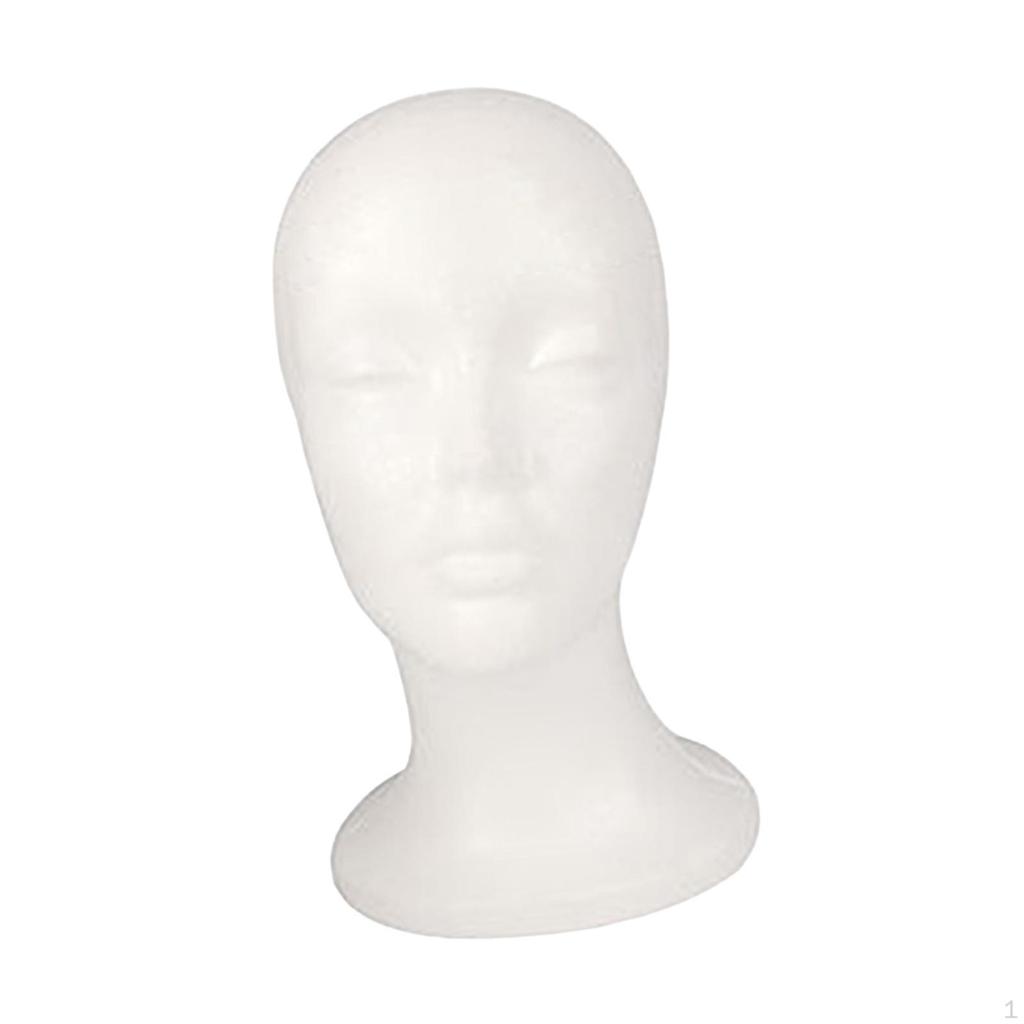 Mannequin Hoofd Brillen Hoed Display Witte Mannequin Pruik Haardeel Standaard voor Haardelen