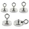 Magnetic Hook Magnet Searcher Magnet Strong Neodymium Salvage Magnet Deep Sea Fishing Magnets with Ring Round Powerful Search