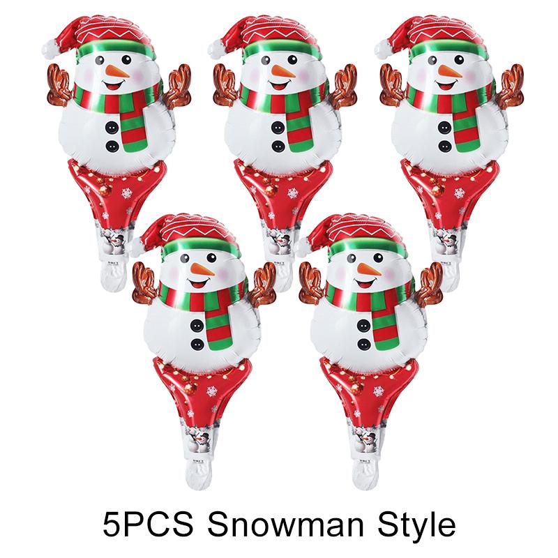 

5 шт./уп. Рождественский ручной шарик в стиле снеговика, сделай сам, праздничный декор для атмосферы, реквизит, рождественские и новогодние товары для вечеринки, подарок ZYF Other