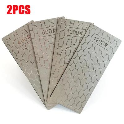 2ks diamantových nožů brousící kámen 400# 1000# 600# brousek brousek brousek Sada brusných kamenů s ultratenkým povrchem voštiny