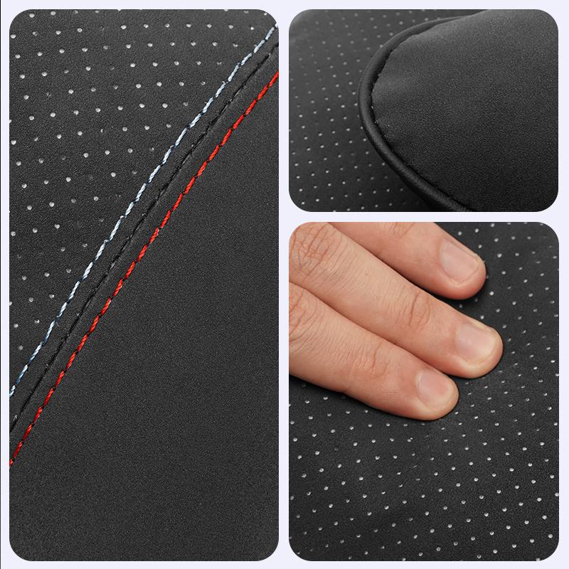 Suede Fabric Car Seat Headrest Lumbar Support Pillow For Mercedes Benz AMG E S C A B Class GLE GLS CLA CLE GLC CLS GLA QJ1