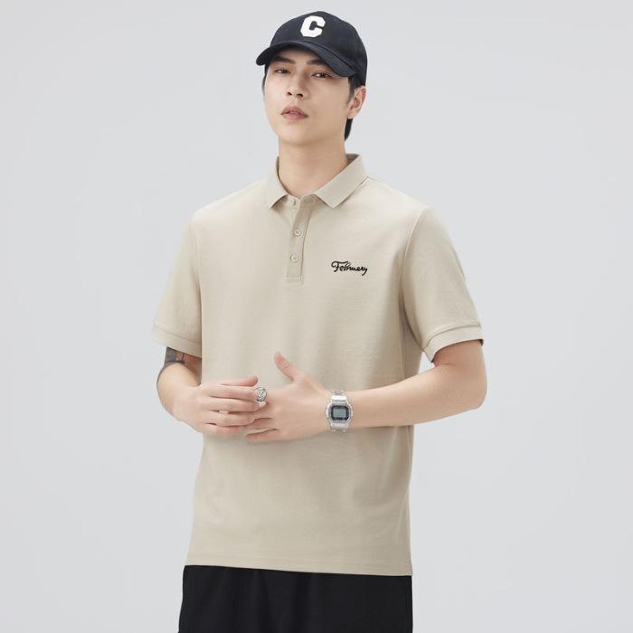 Summer Thin Three-dimensional Silicone Printed Short-sleeved POLO Shirt Men's T-shirt Top