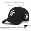 Men Gothic Letter S Embroidered Baseball Cap Outdoor Adjustable Sunscreen Leisure Hat Spring Autumn Travel Tourism Beach Vacation
