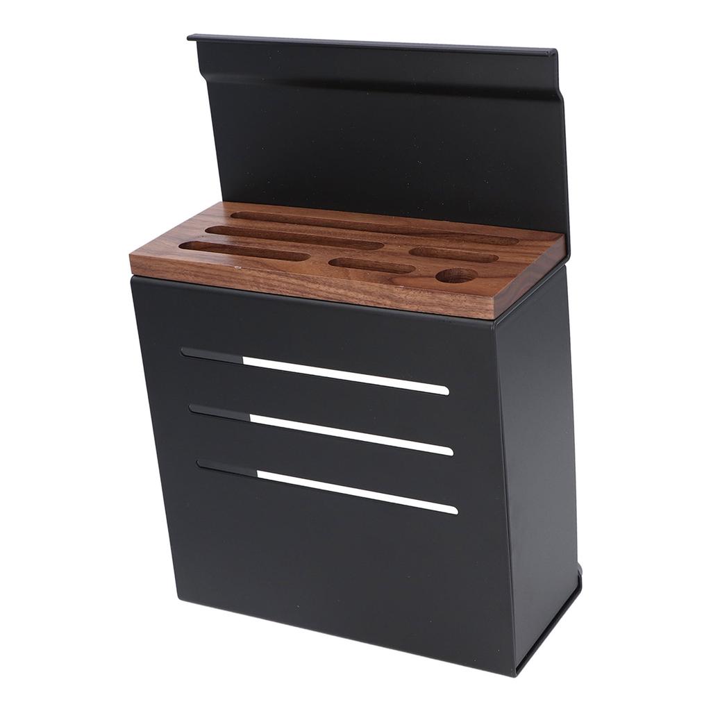 Wall Mount Cutlery Block Rack Aluminium Alloy Multifunctional Kitchen Cutlery Holder Utensil