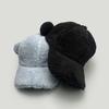 Autumn And Winter Cute Plush Ears Baseball Cap Men And Women Warm Simple Cartoon Casual Cap