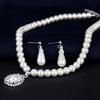 Royal Style Princess Imitation Pearl Teardrop hänge Elegant halsband örhängen