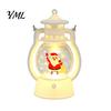 Xmas Window Ornament Christmas Lantern Night Light, Retro Santa/Snowman/Tree Handheld Oil Lamp with Festive Party Decoration Warm LED, Cute