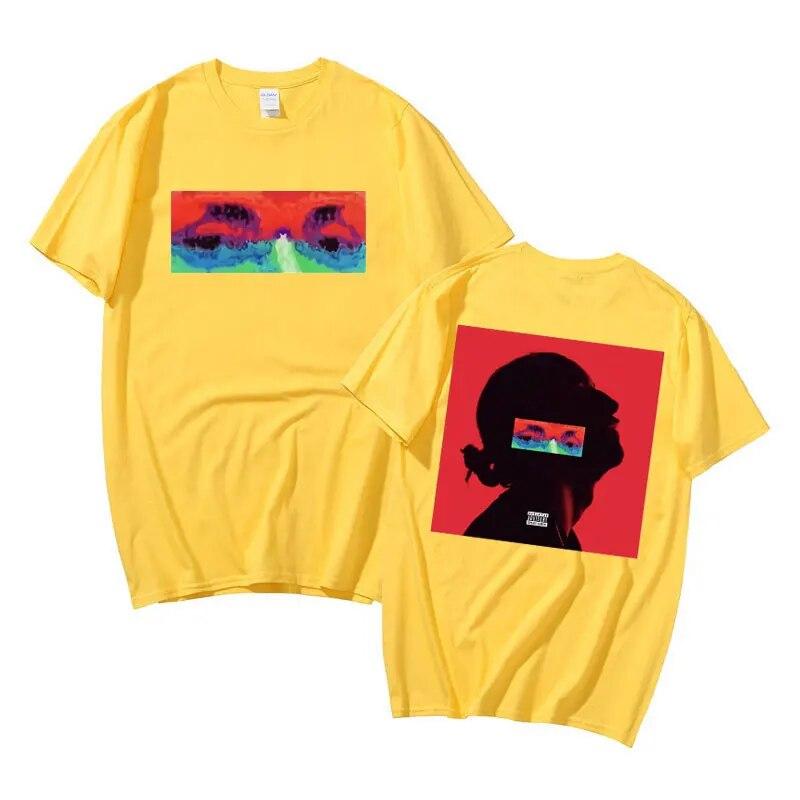 

Lomepal Concert Jeannine Rapper хип-хоп музыкальный альбом футболка с двусторонним принтом летняя женская футболка унисекс модная черная футболка большого размера 4XL