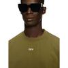 Off White Mens Small Logo Oversized T-Shirt