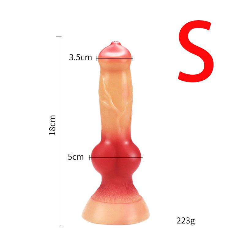 Huge Realistic Wolf Dog Knot Dildo Toy S/M/L/XL/XXL Soft Huge Animal Big Penis Sex Toys Anal Plugs Prostate Suckers Sex Shop