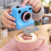 Mechanical Latte Art Camera 3D Printed Coffee Printer, Manual One-Click Powder Stencil Maker with DIY Drink Decorator Interchangeable Template