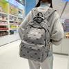 Schoolbag Japanese Bow Backpack Corduroy Backpack Korean Wave Spring New Casual Versatile Commuter Schoolbag Backpack New
