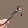 High-End Pearl Rosewood Hair Stick: New Chinese Style Xiuhua Updo Hairpin