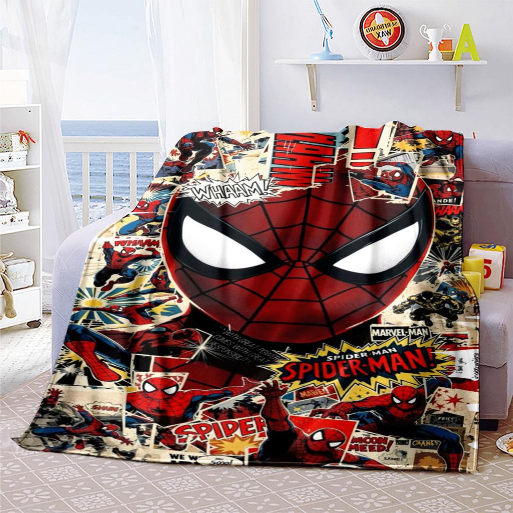 Spider-Man Patterned Comfortable Blanket. Super Soft Fleece, Soft, Comfortable, and Lightweight.Suitable As a Gift
