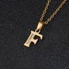 26-Letter Korean Style English Alphabet Pendant Necklace for Women and Besties