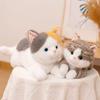 New Cute Simulation Cat Plush Toys Soft Stuffed Kitten Model Fake Cat Realist Animals Kids Girls Valentine's Day Gift