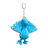 Key Chain Funny Comfortable Touch Decoration Ultra Soft Cartoon Plush Colorful Peacock Backpack Pendant Birthday Gift