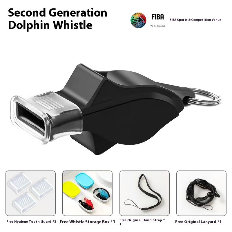 High Quality Sports Dolphin Whistle Seedless Plastic Whistle Professional Soccer Basketball Refereee Whistle Outdoor Sports