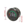 Round Digital Voltmeter Ammeter LED Display Circular Voltages & Charge Meter for Accurate Voltages & Battery Monitoring
