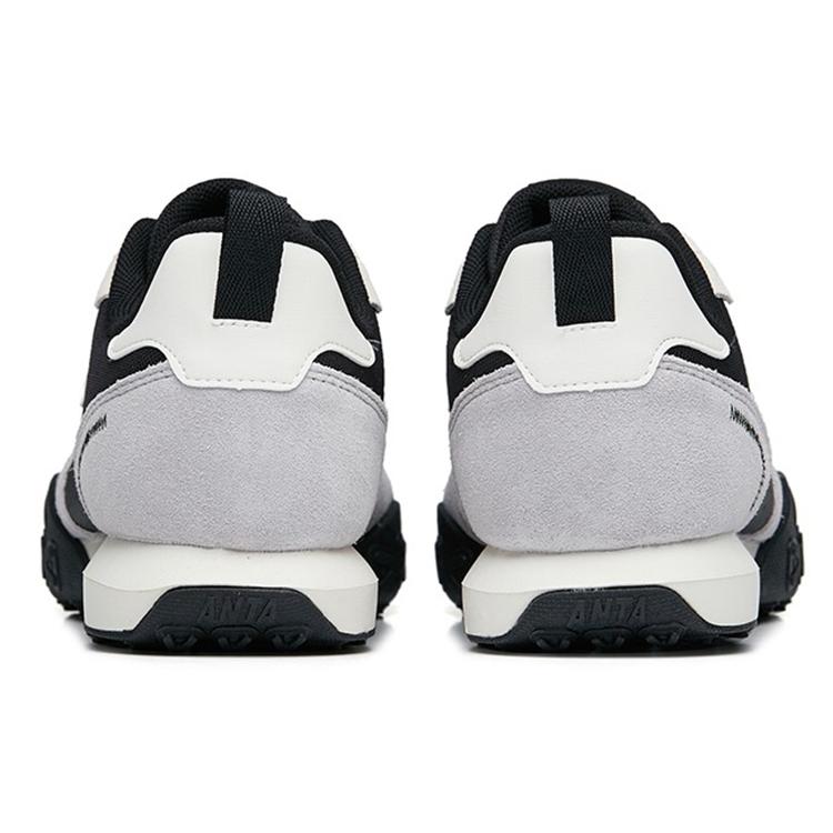 New Anta Cushioned Anti-Slip Wear-Resistant Breathable Lightweight Low-Top Casual Shoes Men's Black Gray White 112238856-6