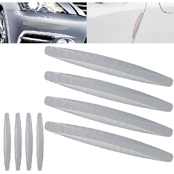 8 Packs Anti-Collision Patch Car Bumper Guard Strip Anti-Scratch Bumper Protector Trim Universal Rear Bumper Protector Car Door Edge Guards Car Side